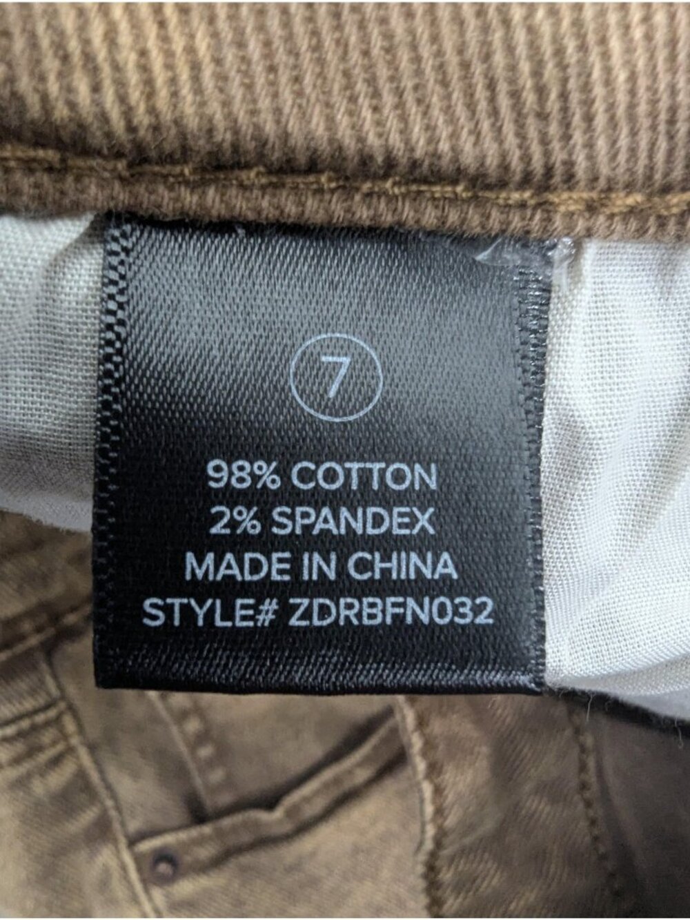 Fashion Nova Cargo Skinny Jeans Juniors 7 Brown Med Wash Mid Rise Stretch Denim - Picture 12 of 13